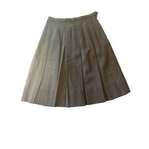 Garland MeloSpun Vintage 1960 Blue Pleated Wool Skirt Size Small